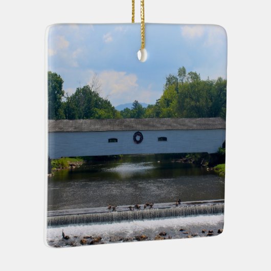 Elizabethton Covered Bridge Keramisch Ornament (Rechts)