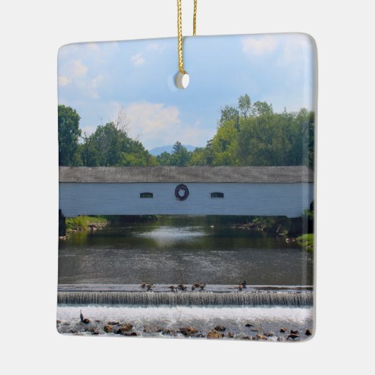 Elizabethton Covered Bridge Keramisch Ornament (Links)