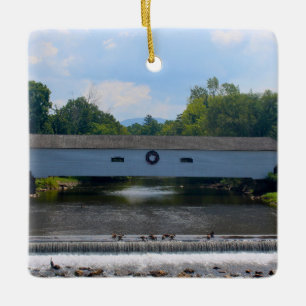 Elizabethton Overdekte Brug Keramisch Ornament