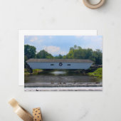Elizabethton Overdekte Brug Notitiekaartje (Voorkant / Achterkant in situ)