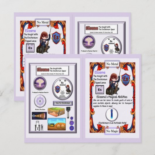 Elizama - Knight Einsteinium Lance Briefkaart (Voorkant / Achterkant)