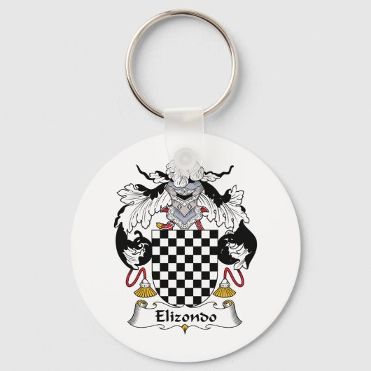 Elizondo Family Crest Sleutelhanger (Voorkant)
