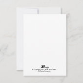 ElJayEff Design Minamalist Flat Hartelijk dank Bedankkaart (Achterkant)