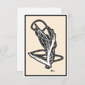 ElJayEff Design Minamalist Flat Hartelijk dank Bedankkaart (Voorkant / Achterkant)