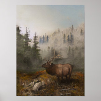 elk 12x16 poster