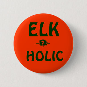 ELK-A-HOLIC-toets Ronde Button 5,7 Cm