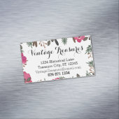 Elk aangepast kleurenpatroon magnetisch visitekaartje (Voorbeeld)