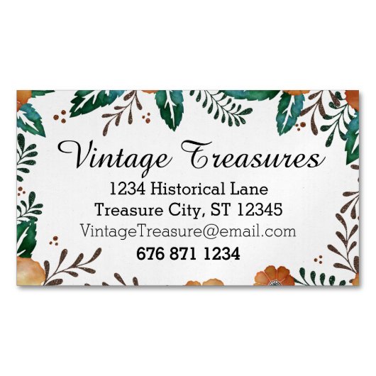 Elk aangepast kleurenpatroon visitekaartje magneet (Voorkant)