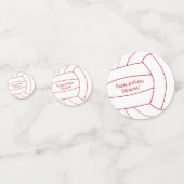 ELK aangepast volleybalfeest- of teamfeest Confetti (Voorkanten)