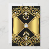 Elk afbeelding met gouden diamanten voor de zondag kaart (Achterkant)