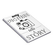 elk afbeelding vertelt een verhaal notitieboek (Rechterzijde)