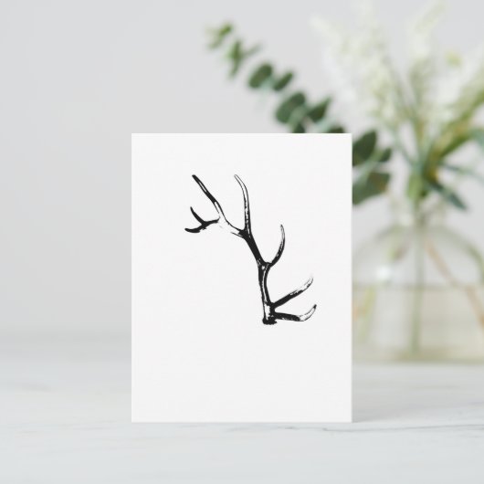 Elk Antler Briefkaart (Staand voorkant)