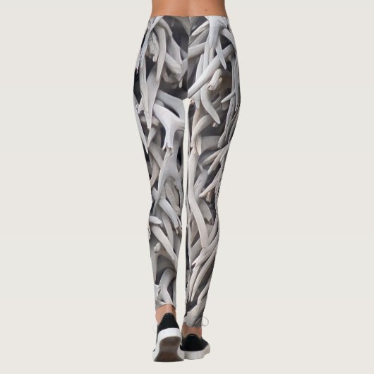 Elk Antlers Pattern Leggings (Achterkant)