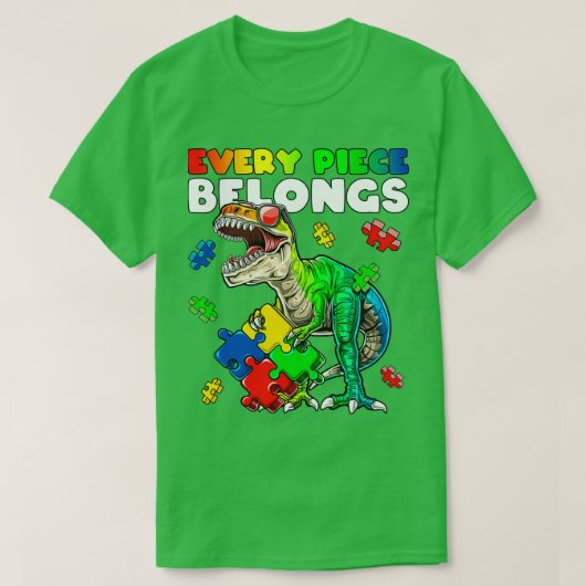 Elk artikel behoort tot de Dinosaur Autism Awarene T-shirt (Design voorkant)