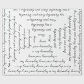 "Elk begin heeft een begin" Wrapping Paper Cadeaupapier (Vlak)