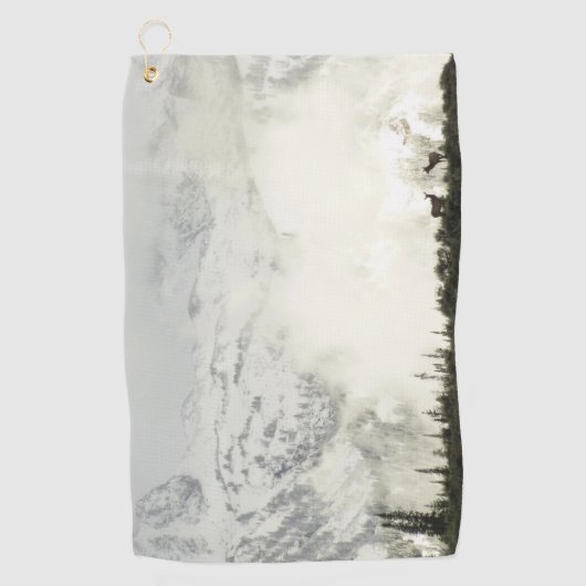 Elk bij Grand Teton National Park Fotografie Golfhanddoek (Voorkant)