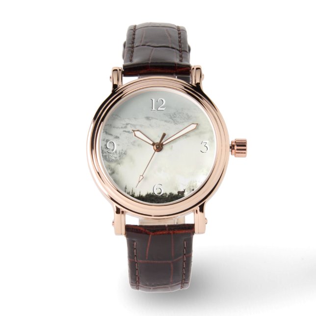 Elk bij Grand Teton National Park Fotografie Horloge (Voorkant)