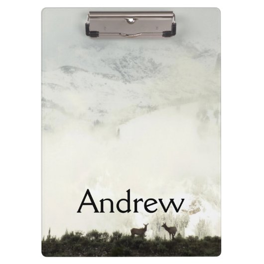 Elk bij Grand Teton National Park Fotografie Klembord (Voorkant)