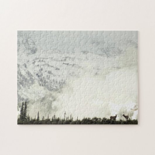 Elk bij Grand Teton National Park Fotografie Legpuzzel (Horizontaal)
