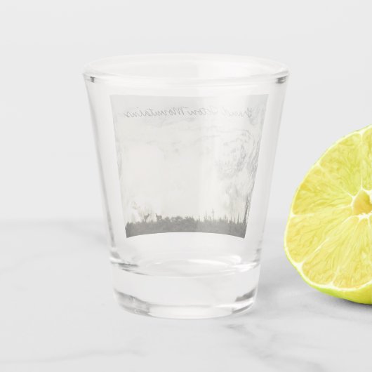 Elk bij Grand Teton National Park Fotografie Shot Glas (Achterkant)