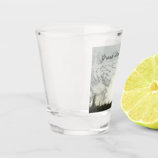 Elk bij Grand Teton National Park Fotografie Shot Glas (Links)