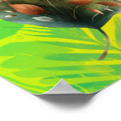 Elk blad spreekt gelukzaligheid groen gebladerte l poster (Hoek)