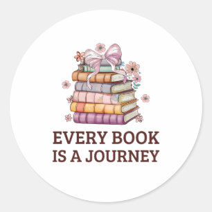 Elk boek is een reis English Teacher Gift Ronde Sticker