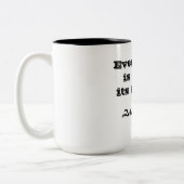 Elk boek over zijn auteur mok (Links)