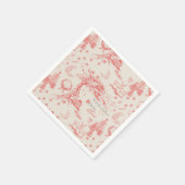 Elk Bos French Toile in Red Servet (Hoek)