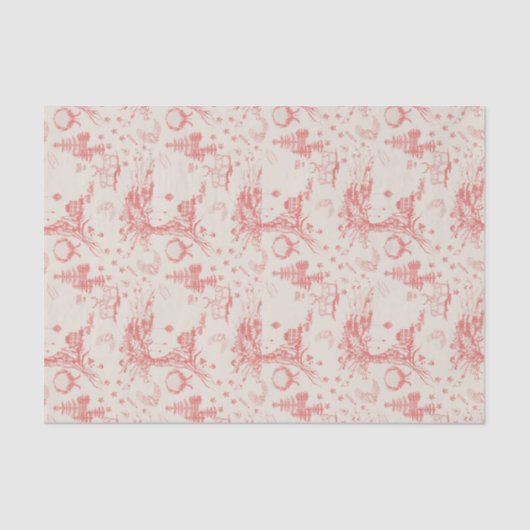 Elk Bos French Toile Tissue Paper Tissuepapier (Voorkant)