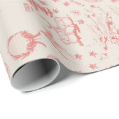 Elk Bossen French Toile Cadeaupapier (Rol Hoek)