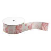 Elk Bossen French Toile Kerstkerst  Grosgrain Lint (Spoel)