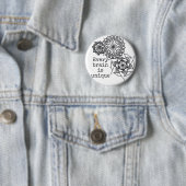 Elk brein is uniek insigne/knopontwerp ronde button 5,7 cm (In situ)