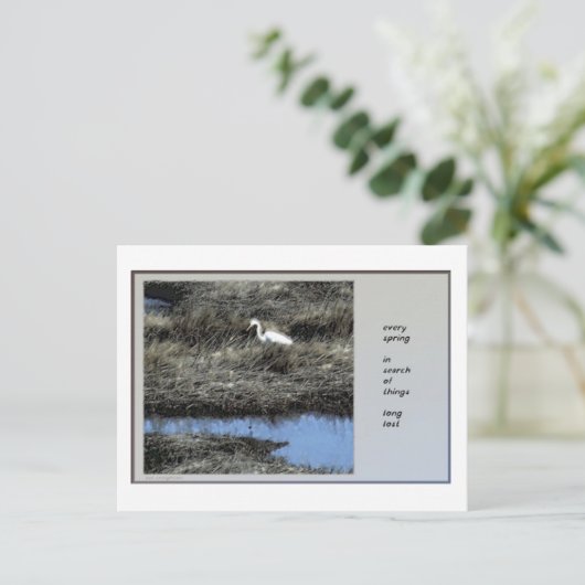 Elk Briefkaart van de Lente Haiku (Staand voorkant)