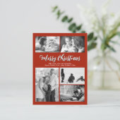 Elk Briefkaart voor kerstmis met meerdere foto's v (Staand voorkant)