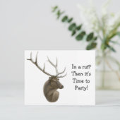 Elk Buck Uitnodiging (Staand voorkant)