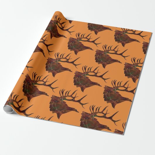 Elk Bugle Cadeaupapier (Uitgerold)