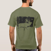 Elk Bugling Big Game Hunting Wildlife-shirt T-shirt (Achterkant)