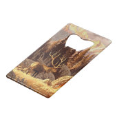 Elk Bull Creditkaart Flessenopener (Achterkant Gekanteld)
