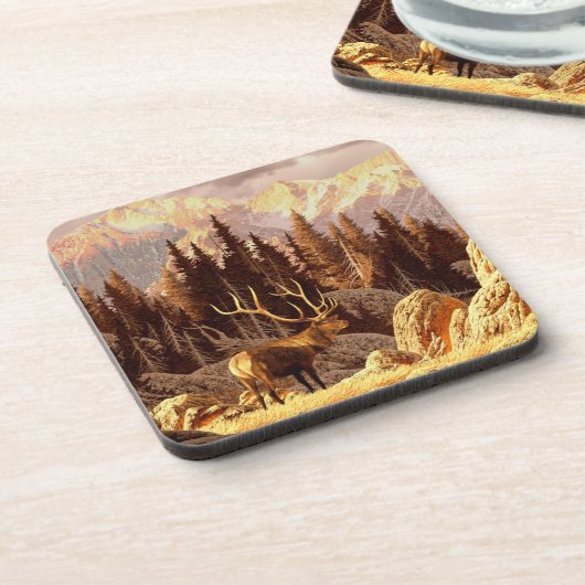 Elk Bull Drankjes Onderzetter (Linkerzijde)