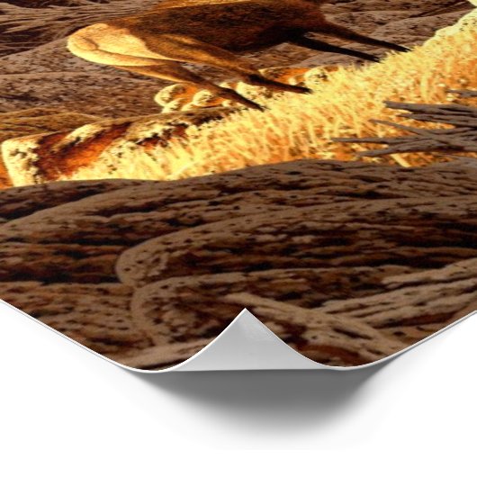 Elk Bull Poster (Hoek)