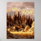 Elk Bull Poster (Voorkant)