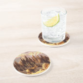 Elk Bull Zandsteen Onderzetter (Zijkant)