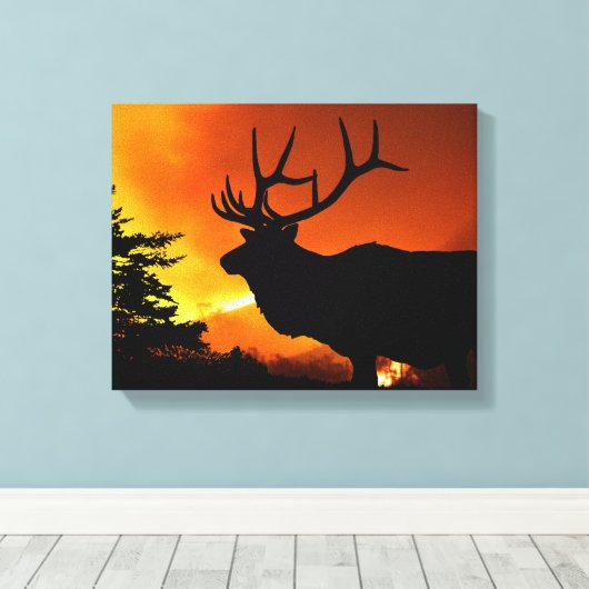Elk Canvas Afdruk (Insitu (Houten vloer))