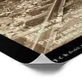 Elk Canyon op Fort Pierre Railroad SD 1890 Poster (Hoek)