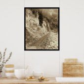 Elk Canyon op Fort Pierre Railroad SD 1890 Poster (Keuken)
