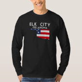 Elk City USA State America Travel Oklahoman T-shirt (Voorkant)