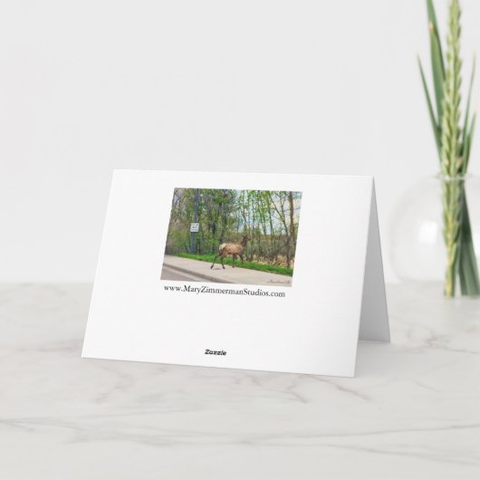 Elk Crossing Street Kaart (Achterkant)