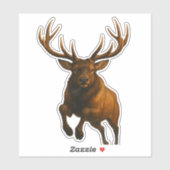 Elk Cut-out Sticker (Vel)