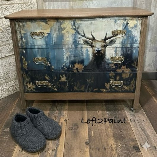 Elk Deer Estes Park Colorado Travel Decoupage Tissuepapier